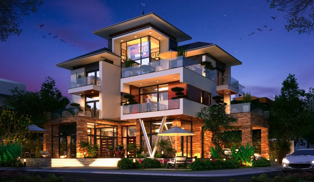 so sánh biệt thự và nhà phố cao cấp